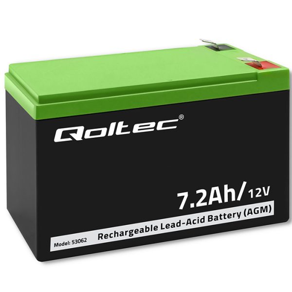 Qoltec AGM-Batterie 53062 | 12V | 7.2 Ah