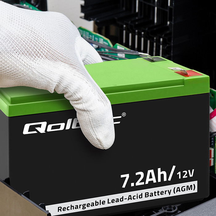Qoltec AGM-Batterie 53062 | 12V | 7.2 Ah