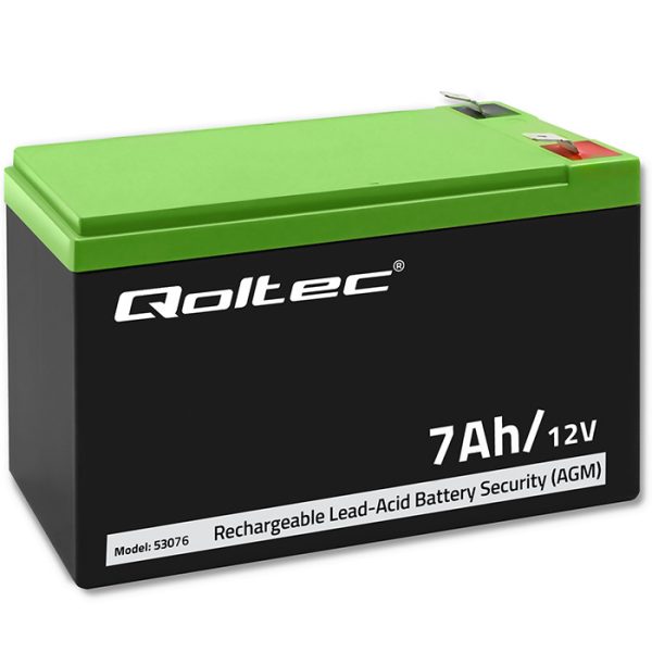 Qoltec AGM-Batterie 53076 | 12V | 7Ah