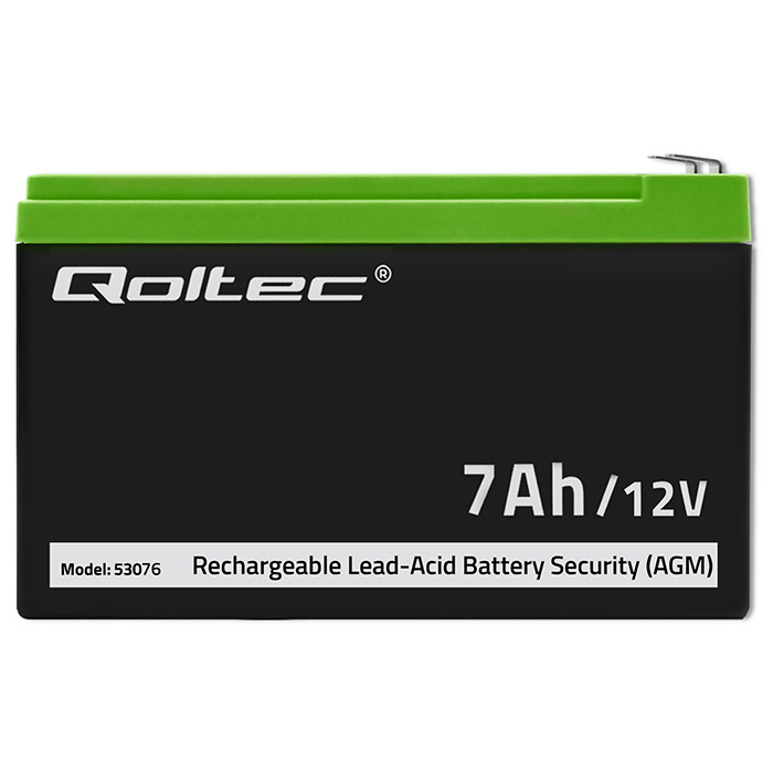 Qoltec AGM-Batterie 53076 | 12V | 7Ah