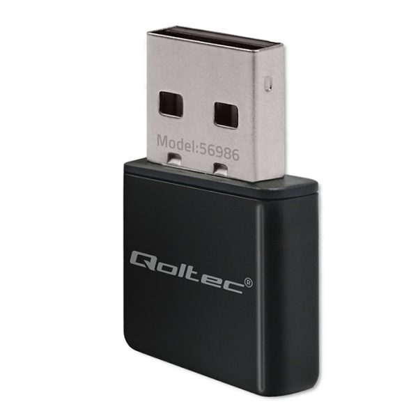 Qoltec Wireless Ultra High Speed Mini-Adapter NANO WiFi | Standard N | USB 2.0 | 300Mbps