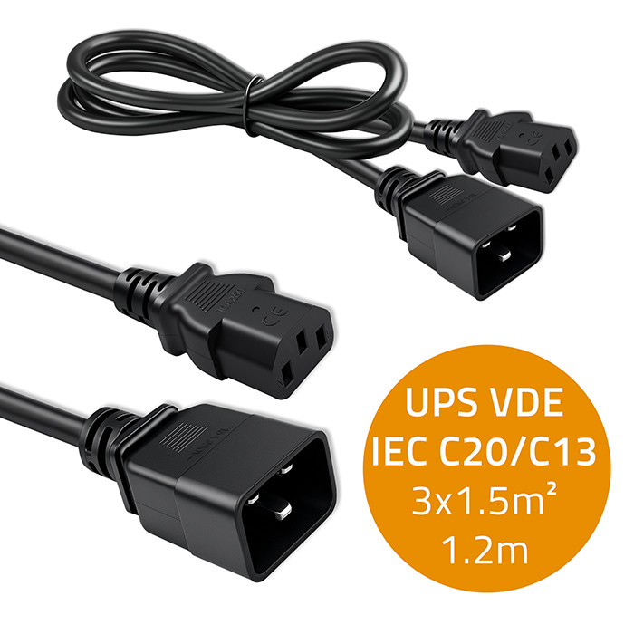Qoltec Netzkabel 53991 | 1.2m | 3x1.5mm²