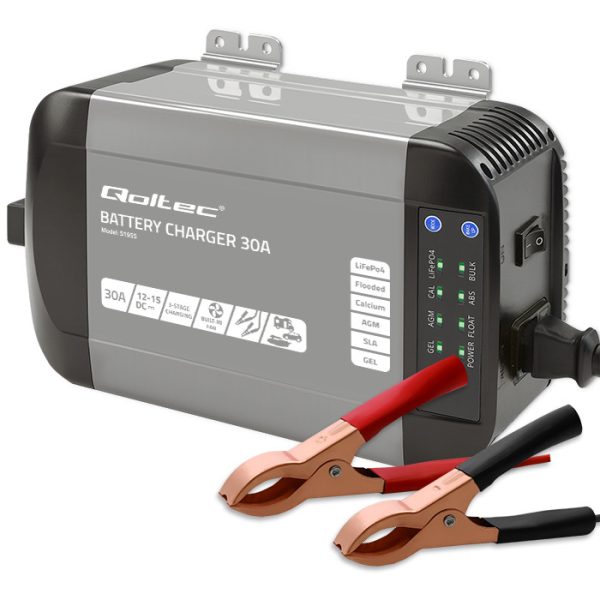 Qoltec Batterieladegerät Monolith 51955 | 30A | 12V