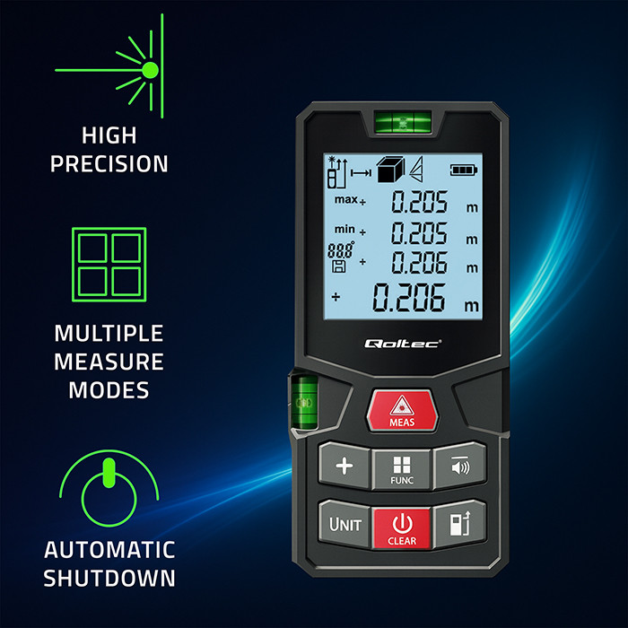 Qoltec Laser-Entfernungsmesser 50687 | 50m