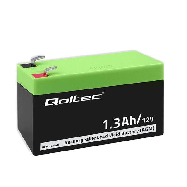 Qoltec AGM-Batterie 53040 | 12V | 1.3Ah
