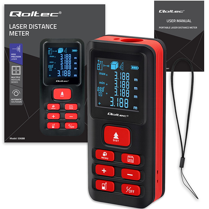 Qoltec Laser-Entfernungsmesser 50688 | 50m
