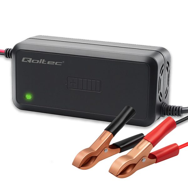 Qoltec Batterieladegerät mit Reparaturfunktion 52495 | 12V | 5A