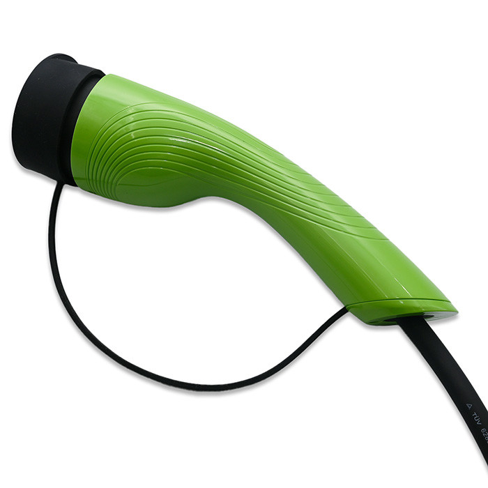 Qoltec Mobile EV Electric Car Charger with 2in1 Type 2 Adjustment | 11kW | 400V | CEE 32A | Wifi | TUYA | SMART LIFE | LCD | Portable | 5m