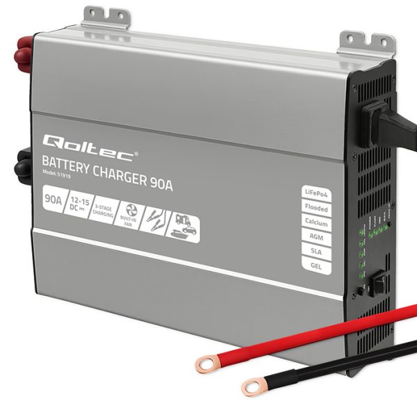Qoltec Batterieladegerät Monolith 51919 | 90A | 12V