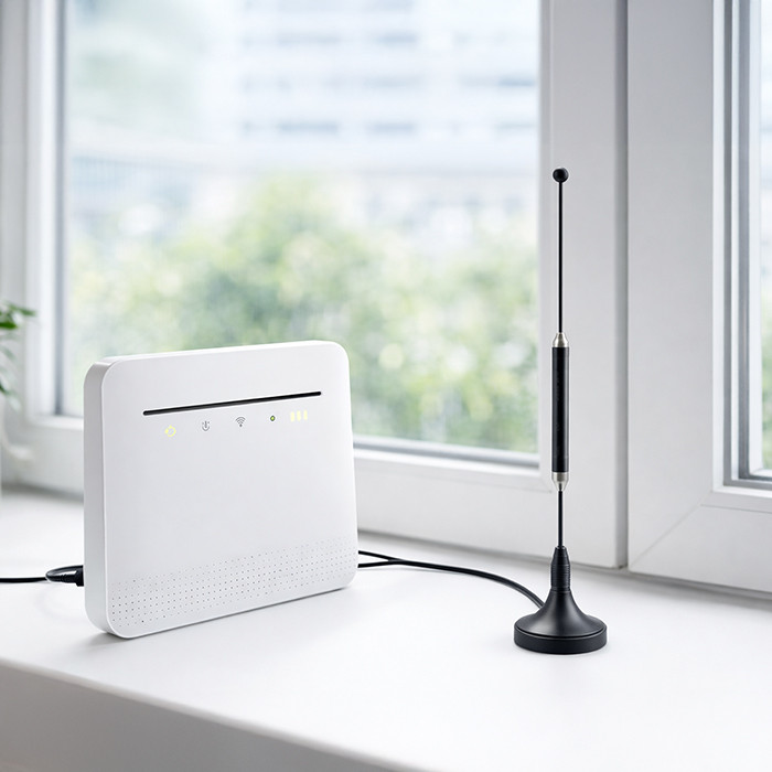 Qoltec LTE-Antenne 57059 | 5dBi | 2700 MHz | 3m | 600-2700 MHz