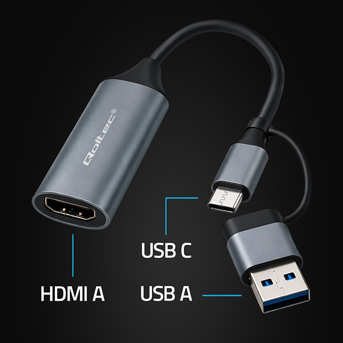 Qoltec HDMI-Adapter 53789