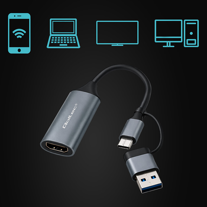 Qoltec HDMI-Adapter 53789