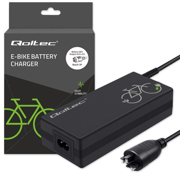 Qoltec E-Bike-Ladegerät 52613 | 36V | 42V | 2A