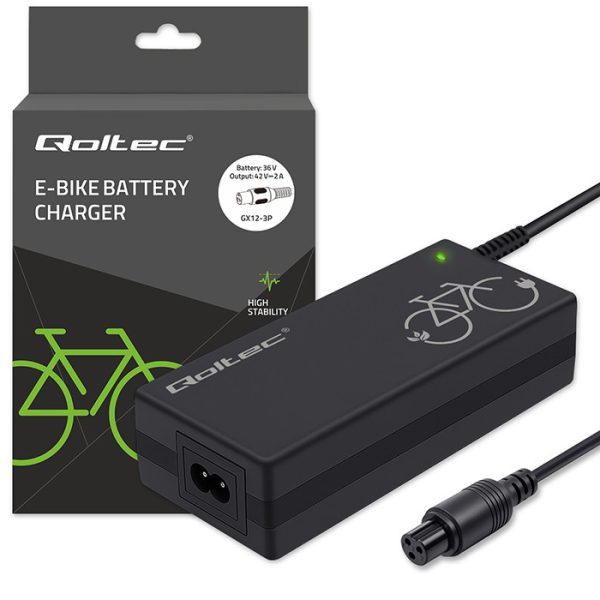 Qoltec E-Bike-Ladegerät 52619 | 36V | 42V | 2A