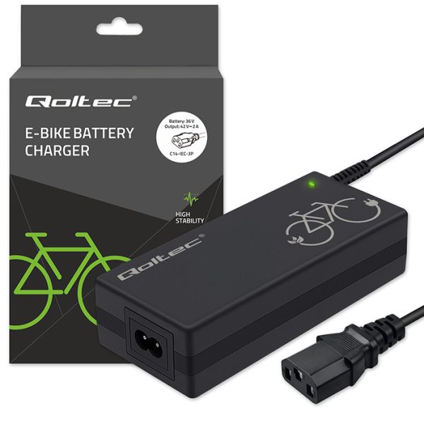 Qoltec E-Bike-Ladegerät 52617 | 36V | 42V | 2A