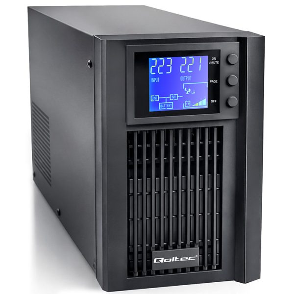 Qoltec USV-Notstromversorgung 52640 | 1kVA | 800W | LCD