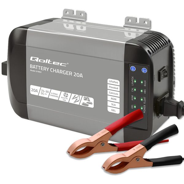 Qoltec Batterieladegerät Monolith 51953 | 20A | 24V