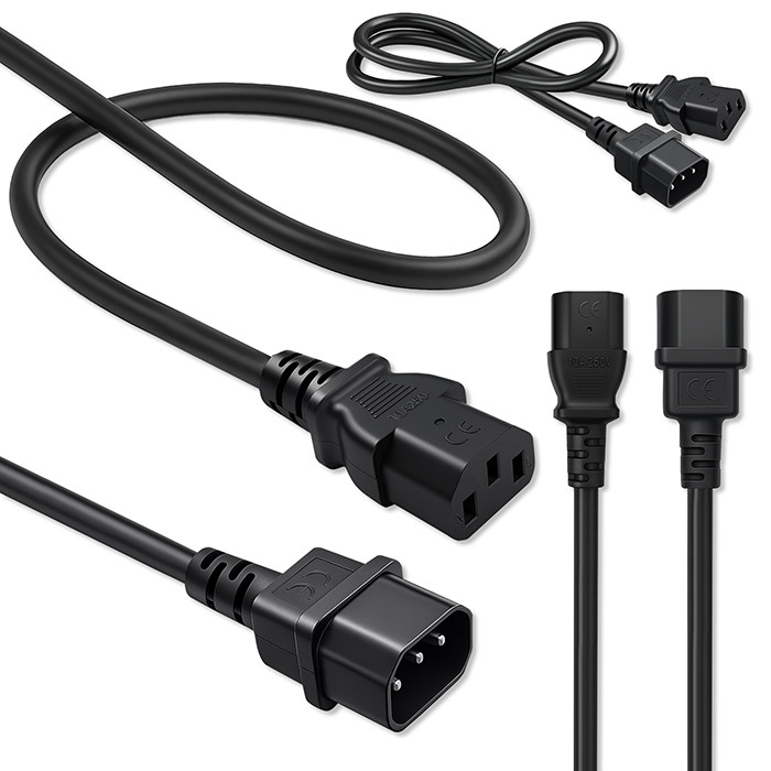 Qoltec Netzkabel 54631 | 1m | 3x1.00mm²