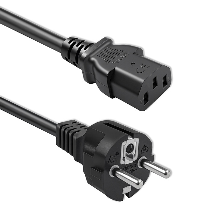Qoltec Netzkabel 54627 | 3m | 3x1.00mm²