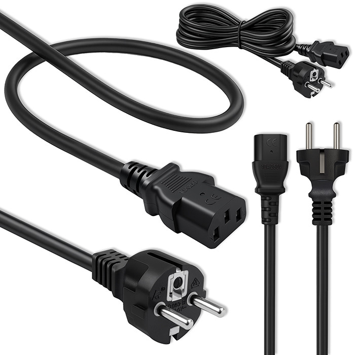 Qoltec Netzkabel 54627 | 3m | 3x1.00mm²
