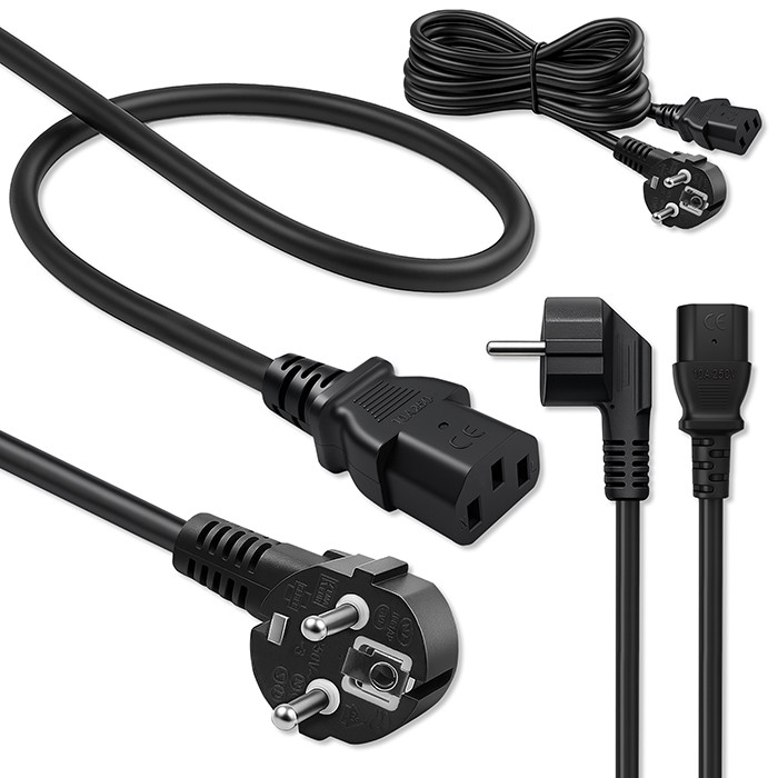 Qoltec Netzkabel 54624 | 5m | 3x1.00mm²
