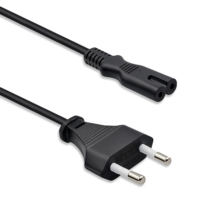 Qoltec Netzkabel 54628 | 1m | 2x0.75mm²