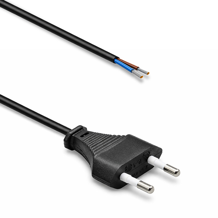 Qoltec Netzkabel 54595 | 1.8m | 2x0.50 mm²