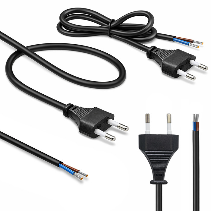 Qoltec Netzkabel 54595 | 1.8m | 2x0.50 mm²