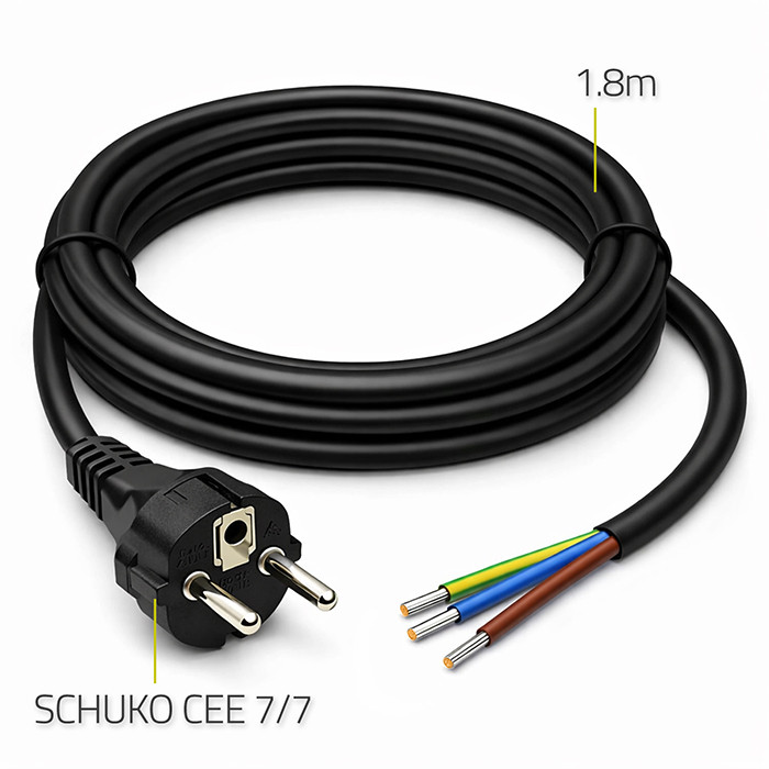 Qoltec Netzkabel 54597 | 1.8 m | 3x1.00 mm²