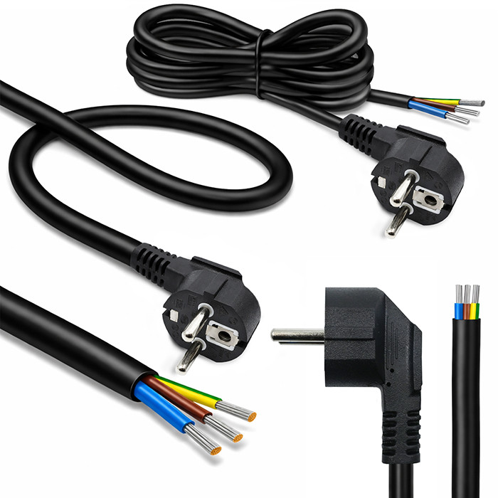 Qoltec Netzkabel 54613 | 5 m | 3x1.50 mm²