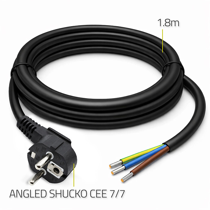 Qoltec Netzkabel 54609 | 1.8m | 3x1.50 mm²