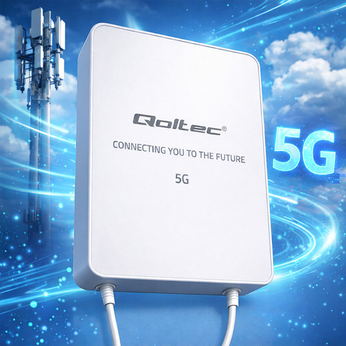 Qoltec LTE-Antenne 57064 | 16dBi | 3800MHz | 3m | 3300-3800MHz