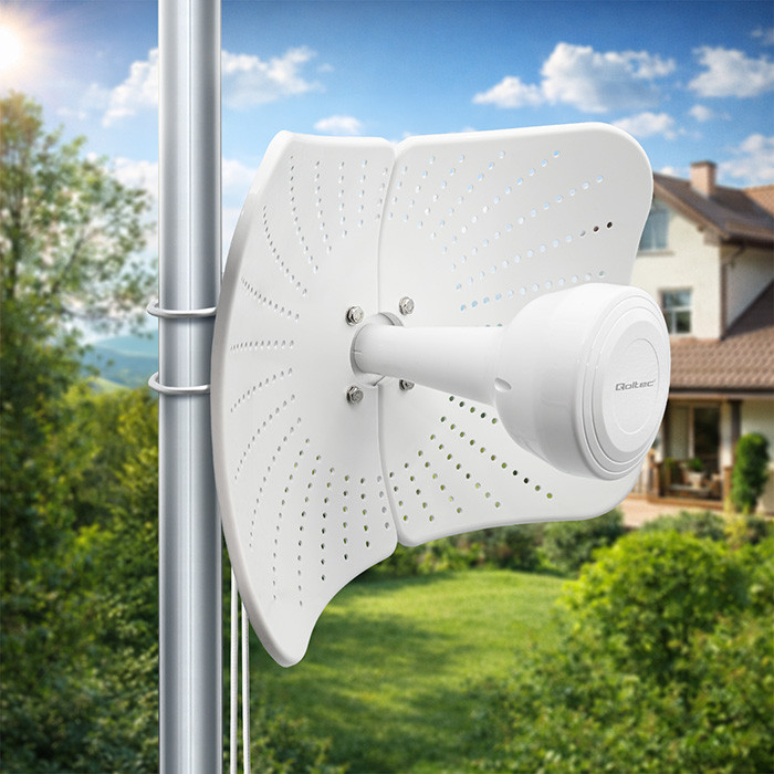 Qoltec LTE-Antenne 57063 | 2700 MHz | 4200 MHz | 5m | 2x19dBi