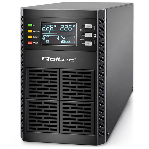 Qoltec Online-USV 52281 | 2kVA | 2000W | LCD | USB