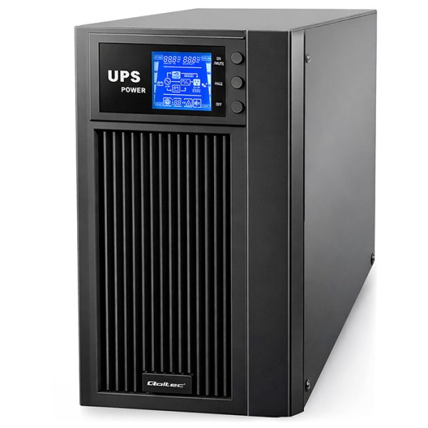 Qoltec Online-USV 53043 | 3kVA | 2.4kW | LCD | USB