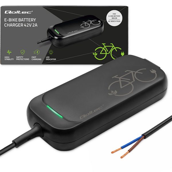 Qoltec E-Bike-Ladegerät 51015 | 36V | 42V | 2A