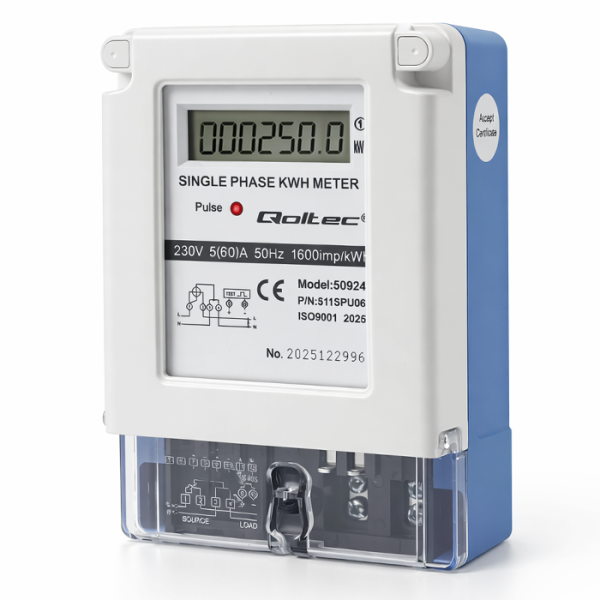 Qoltec Strommessgerät 50924 | 230V | LCD