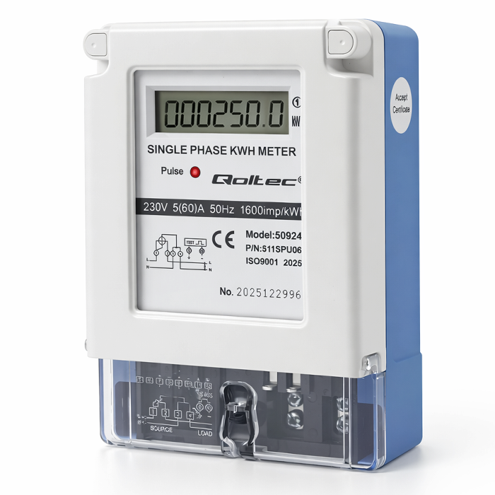 Qoltec Strommessgerät 50924 | 230V | LCD
