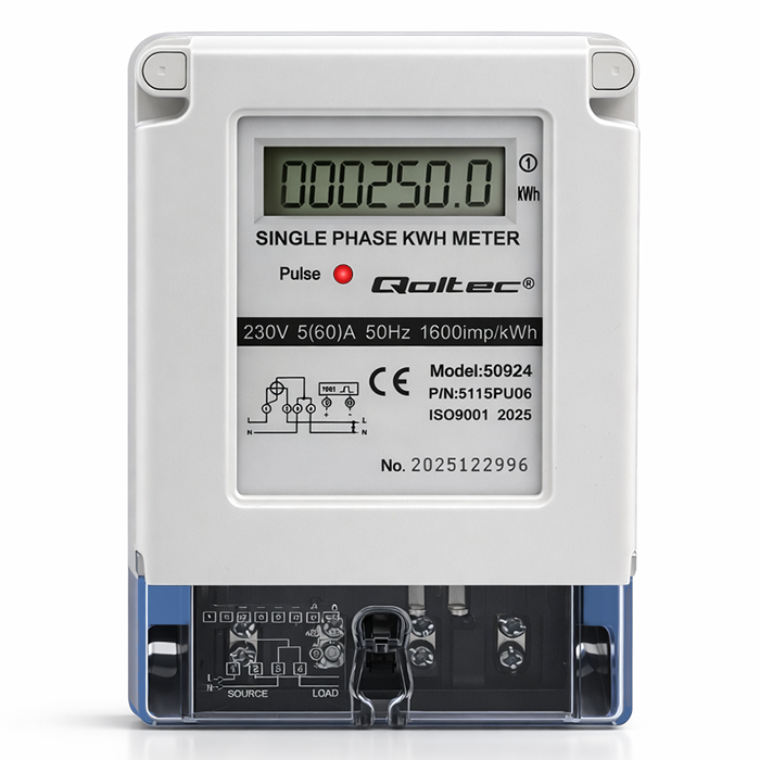 Qoltec Strommessgerät 50924 | 230V | LCD