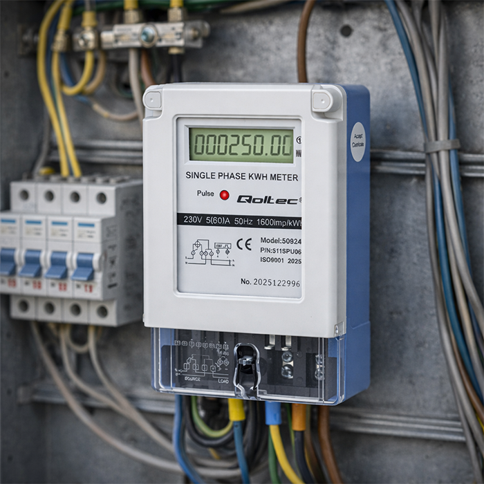 Qoltec Strommessgerät 50924 | 230V | LCD