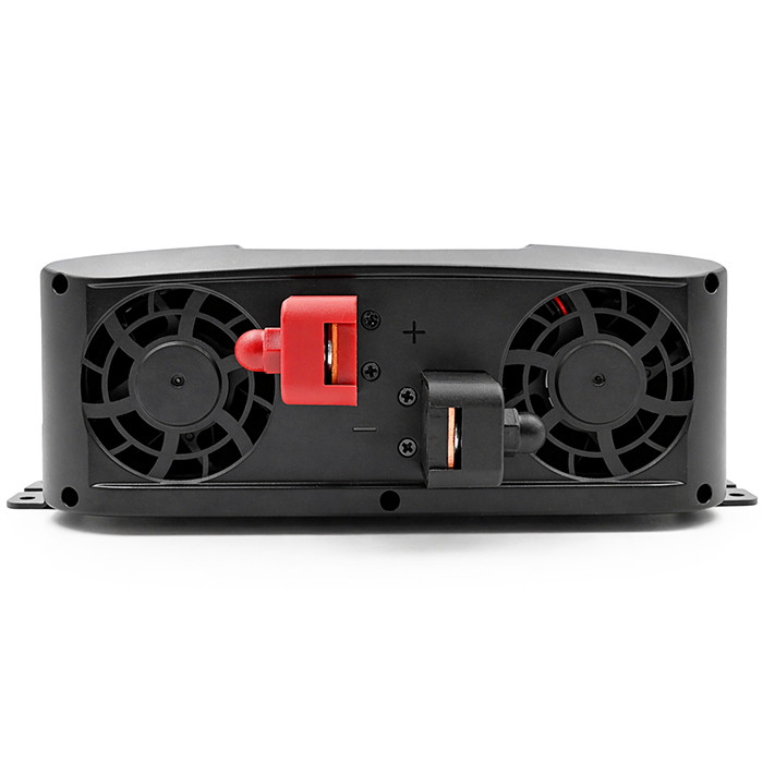 Qoltec Pure Sine Wave Inverter | 12V to 230V | 2000/4000W | UPS BYPASS | LCD | USB | USB-C | Compatible with LiFePO4 GEL AGM