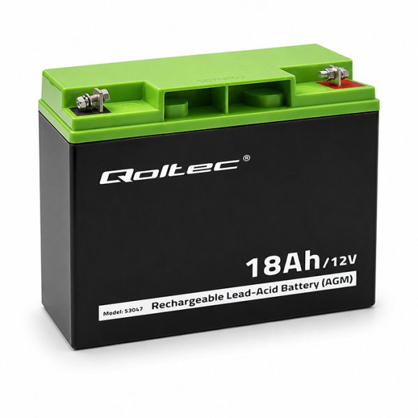 Qoltec AGM-Batterie 53047 | 12V | 18Ah
