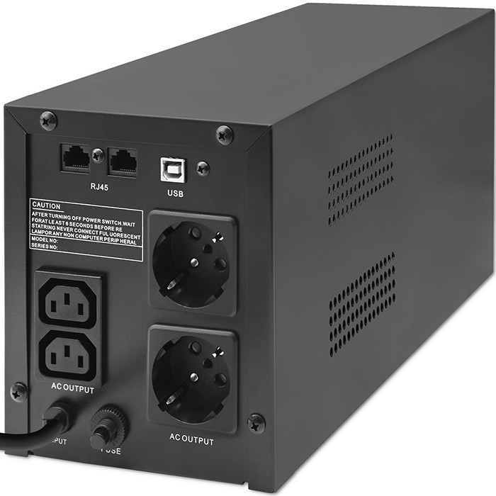 Qoltec Line-Interactive-USV Monolith 53770 | 1500VA | 900W | LCD | USB | RJ45