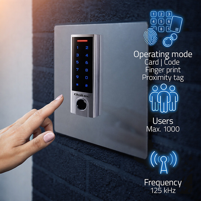 Qoltec RFID-Codeschloss PROTEUS 52449 | IP68