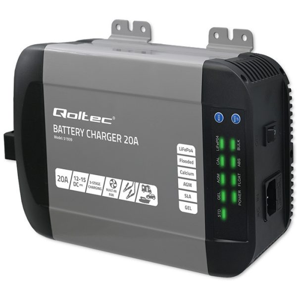 Qoltec Batterieladegerät Monolith 51959 | 20A | 12V