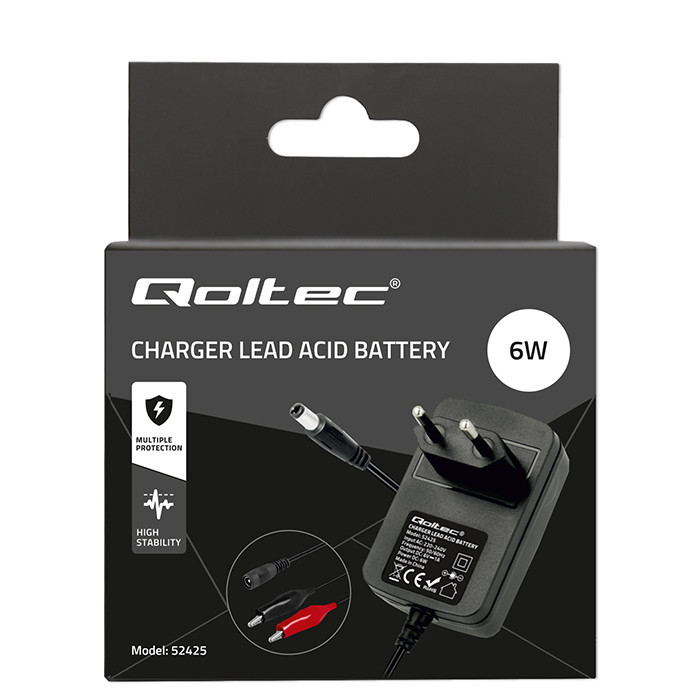 Qoltec Batterieladegerät mit Reparaturfunktion 52425 | 6V | 1A