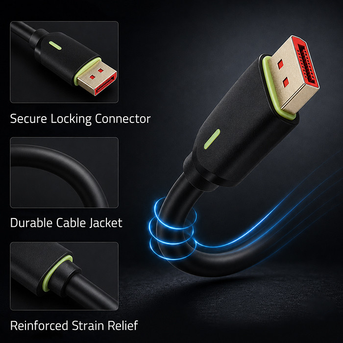 Qoltec DisplayPort-Kabel 52739 | 1.5m | 8K | 80G