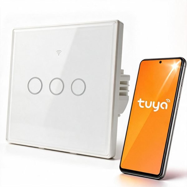 Qoltec WLAN-Lichtschalter 52717 | Weiß