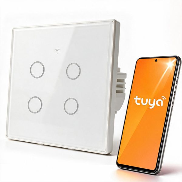 Qoltec WLAN-Lichtschalter 52718 | Weiß