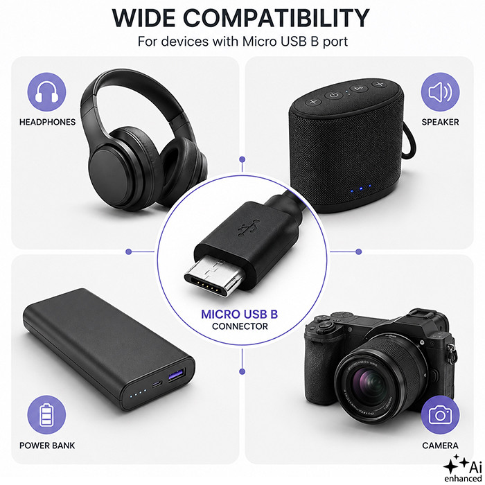 Qoltec USB-Kabel 50494 | 0.25m